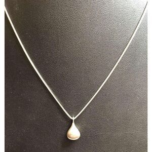 1981 Silpada 925 Sterling Silver Perfect Pair Teardrop Pendant Necklace N2716